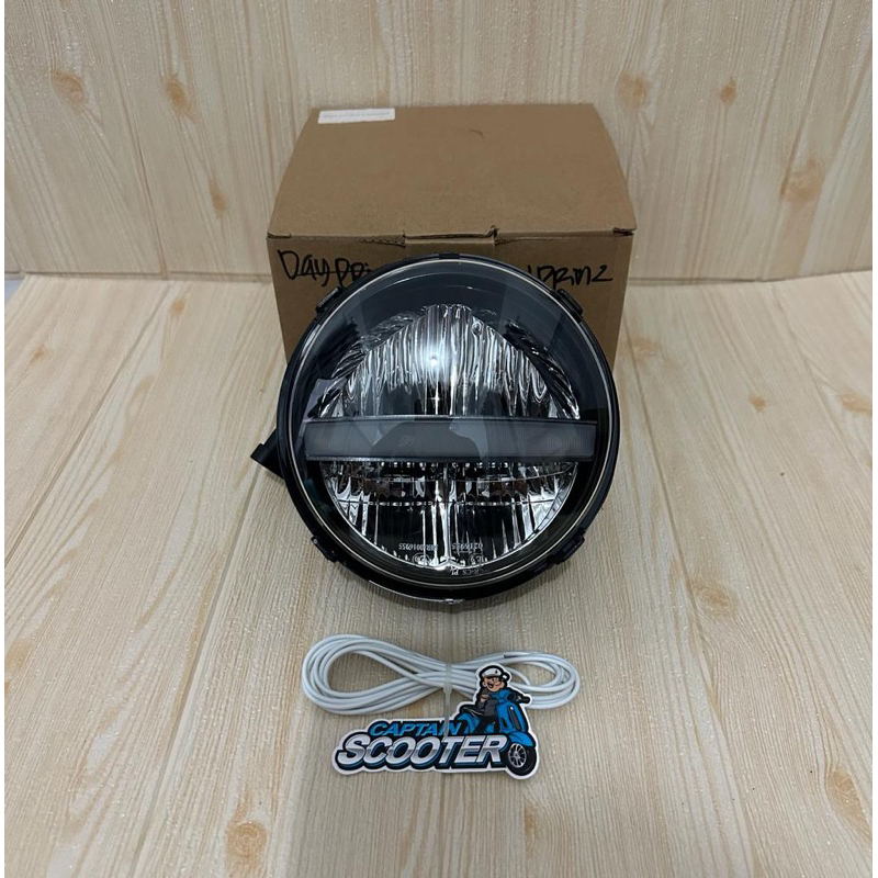 Lampu Depan HeadLamp Daymaker LED Facelift Vespa Primavera 3v Iget Model SIP