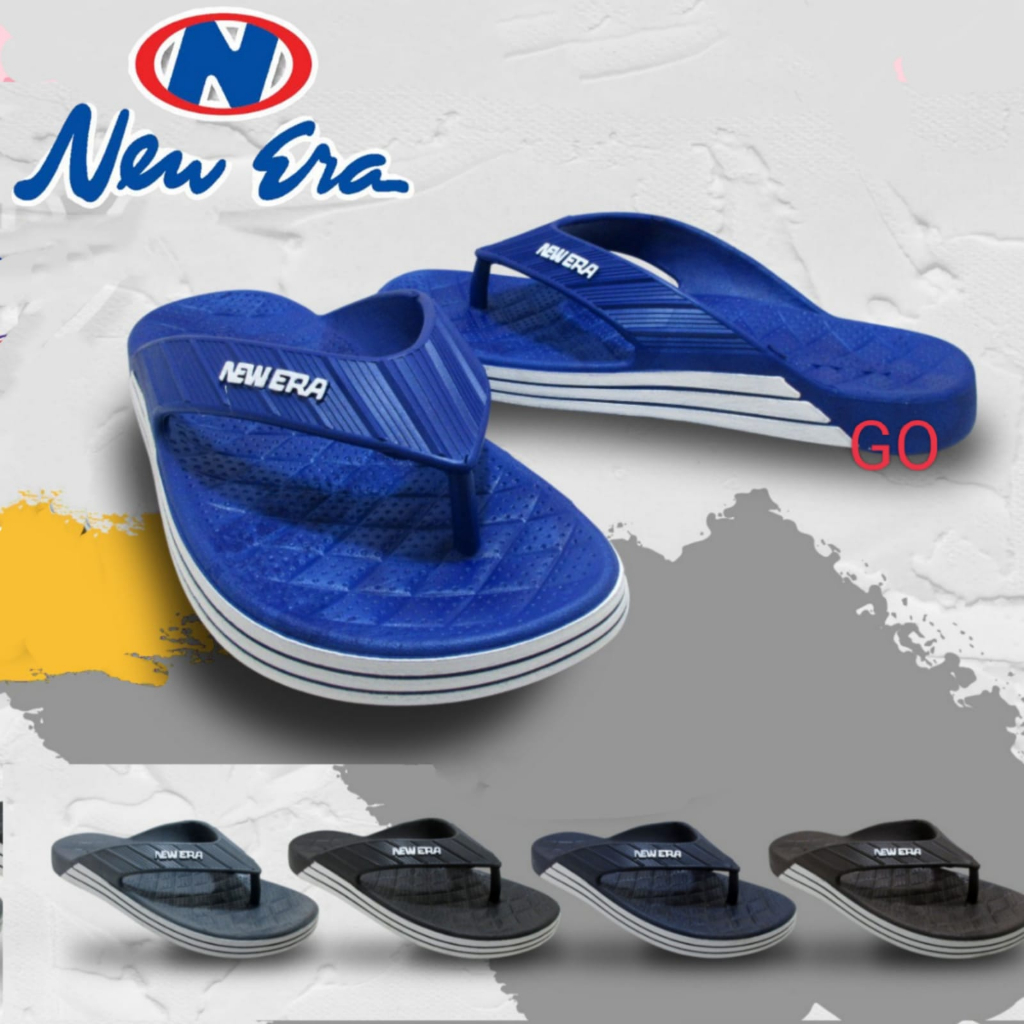 gos NEW ERA MB 63005 &amp; MB 63006 SANDAL JEPIT PRIA Sandal Karet Pria Distro Casual Sandal Pria Keren Terbaru empuk Berkualitas Size 39/44