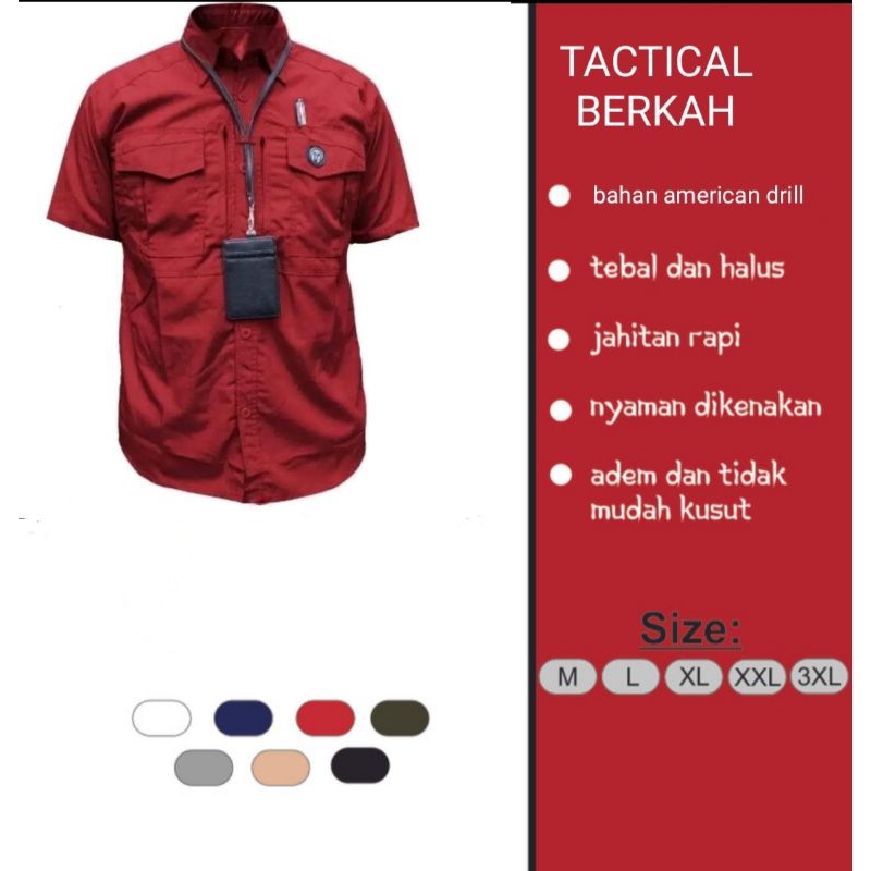 KEMEJA TACTICAL LENGAN PENDEK/KEMEJA TACTICAL M-TAC LENGAN PENDEK