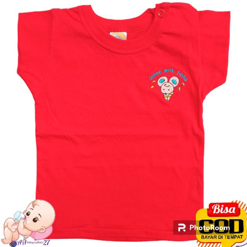 FINKA 3PC KAOS OBLONG BAYI LENGAN PENDEK KANCING BAHU UKURAN ALLSIZE MURAH NYAMAN BERKUALITAS SNI HIGHT QUALITY