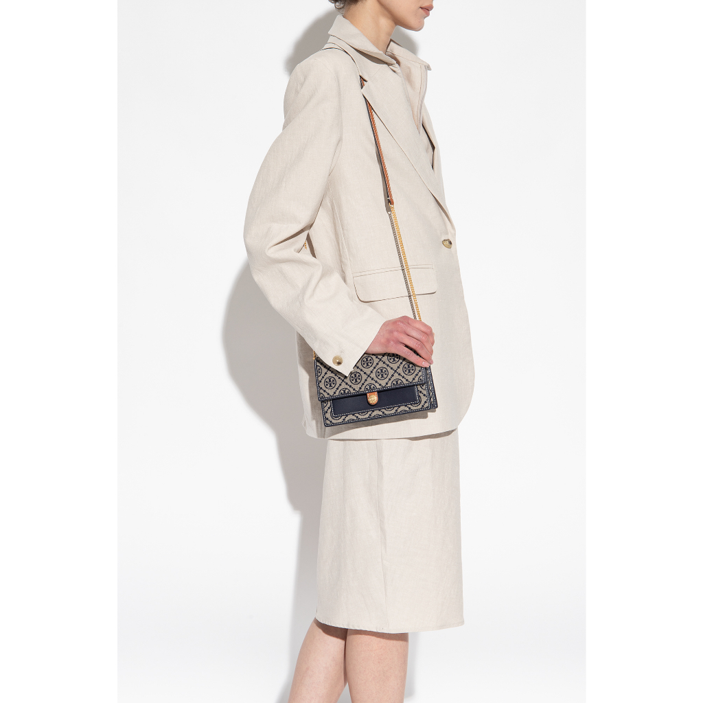 TB Tory Burch 149061 T Monogram Wallet With Strap