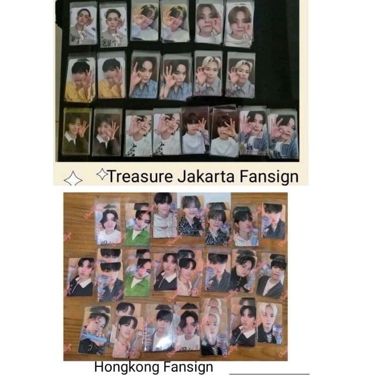 (READY) Photocard PC Treasure Jakarta HONGKONG FS Fansign Set official Jihoon Hyunsuk Yoshi Junkyu H