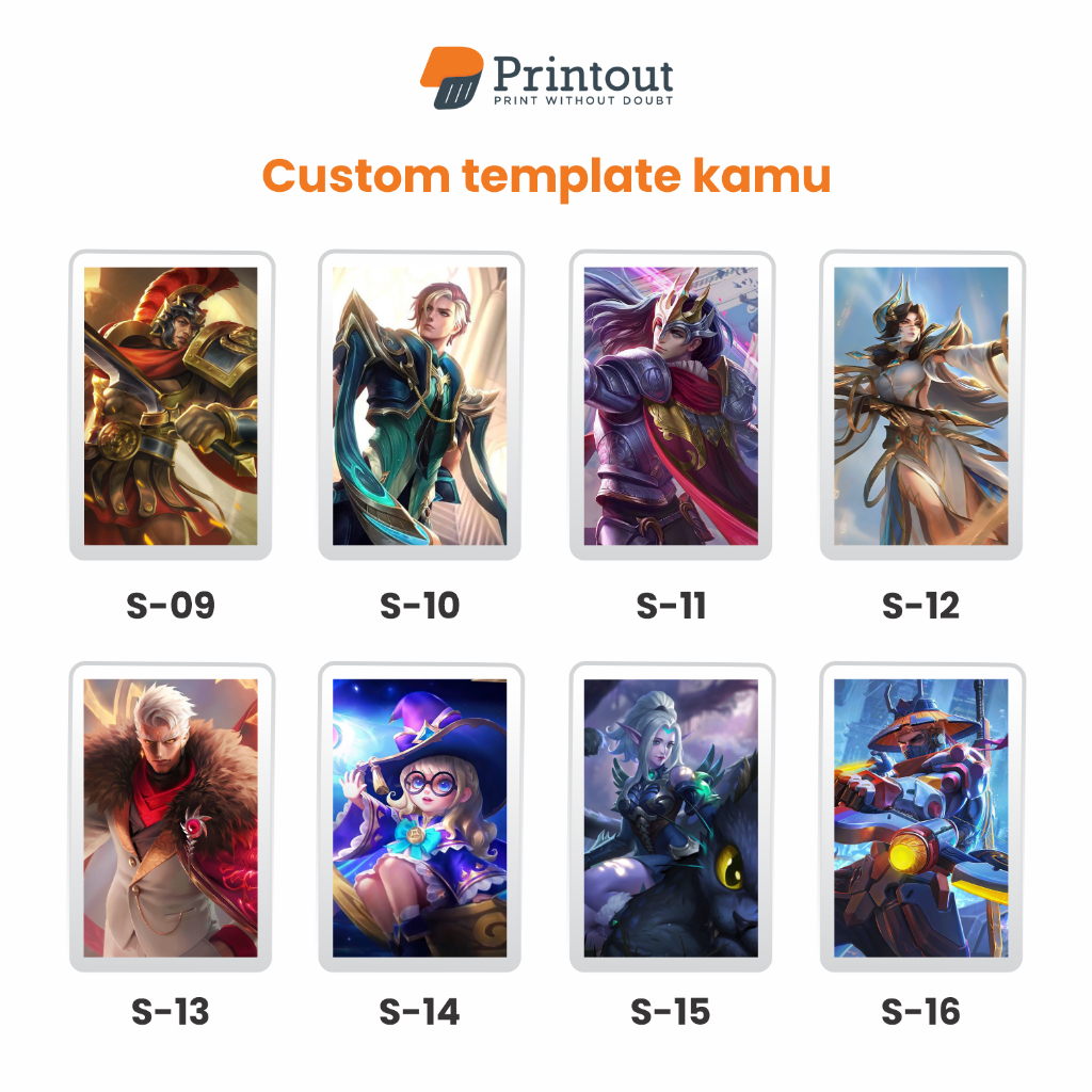 PRINTOUT Gantungan Kunci Karakter Edisi Mobile Legends Hadiah Keychain Akrilik M4 World Championship - Ganci Hero M4 MLBB