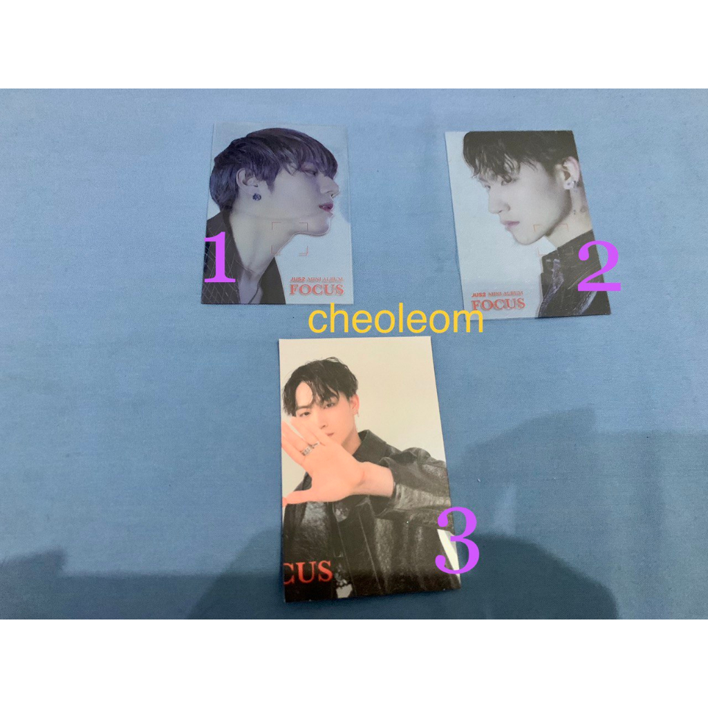 JUS2 ( Yugyeom & JB GOT7 ) - Focus Album - Photocard & Transparent PC