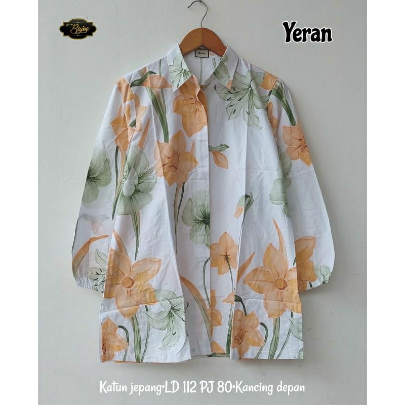 YERAN KEMEJA BAHAN KATUN JEPANG