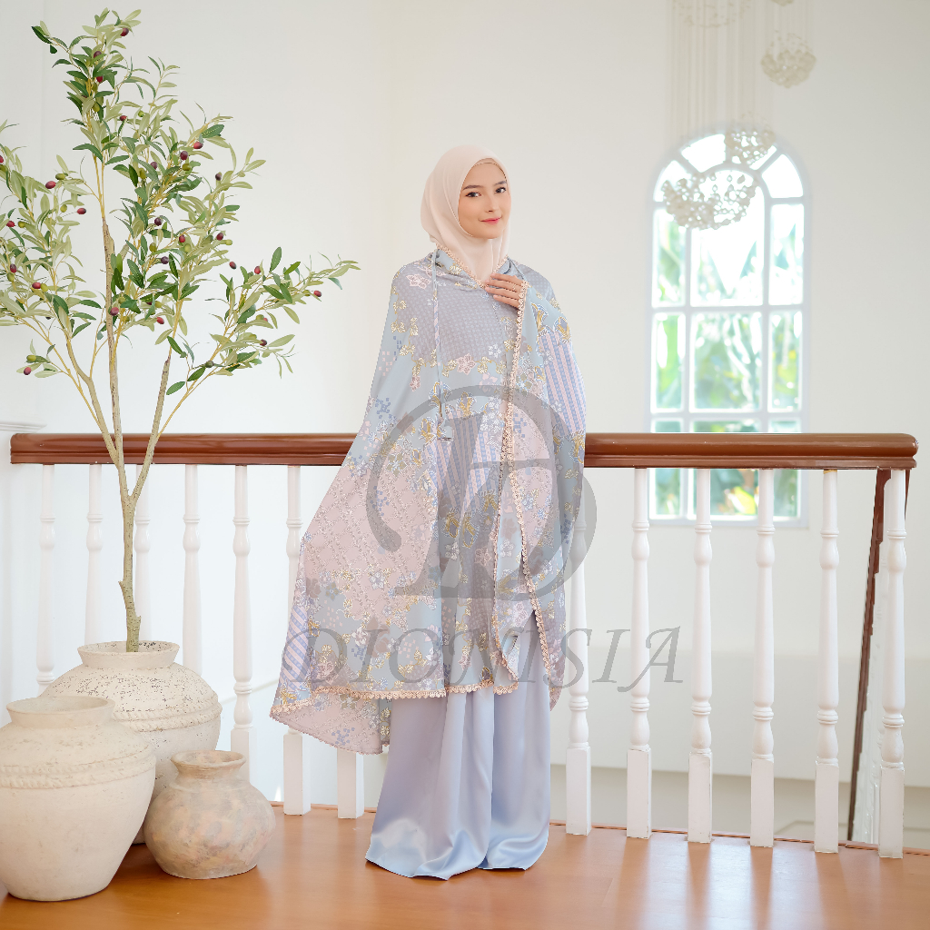 Mukena Dewasa Mukenah Travel Jumbo Ayesha Silky Premium 2 in 1 DIONISIA Bliss