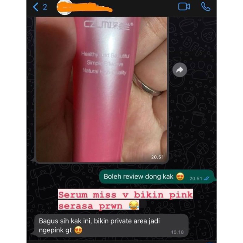 serum miss v bikin private area ngepink hasil permanent