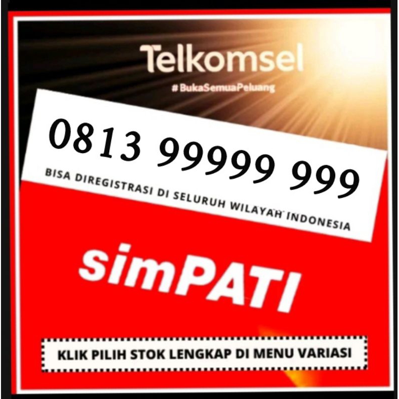 NOMOR CANTIK PANCA 99999 4G lte Karu perdana Cantik 9999 Nomor Cantik Hoki 9999