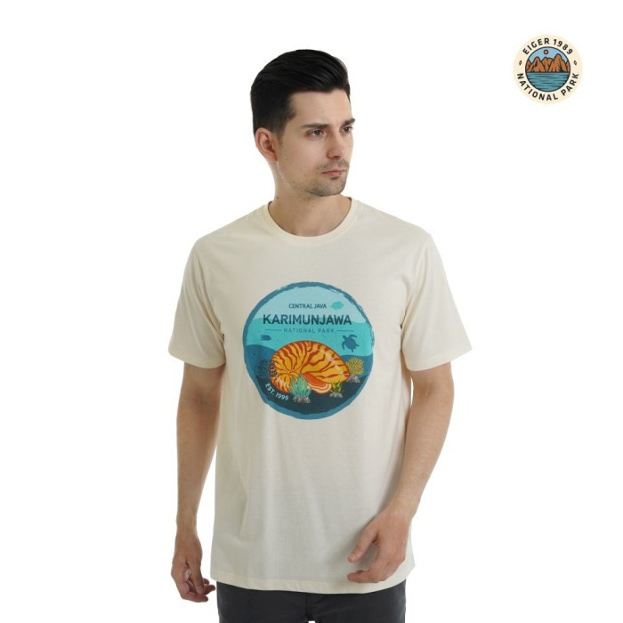 EIGER KAOS PRIA KARIMUNJAWA NATIONAL PARK TEES - White 910007997