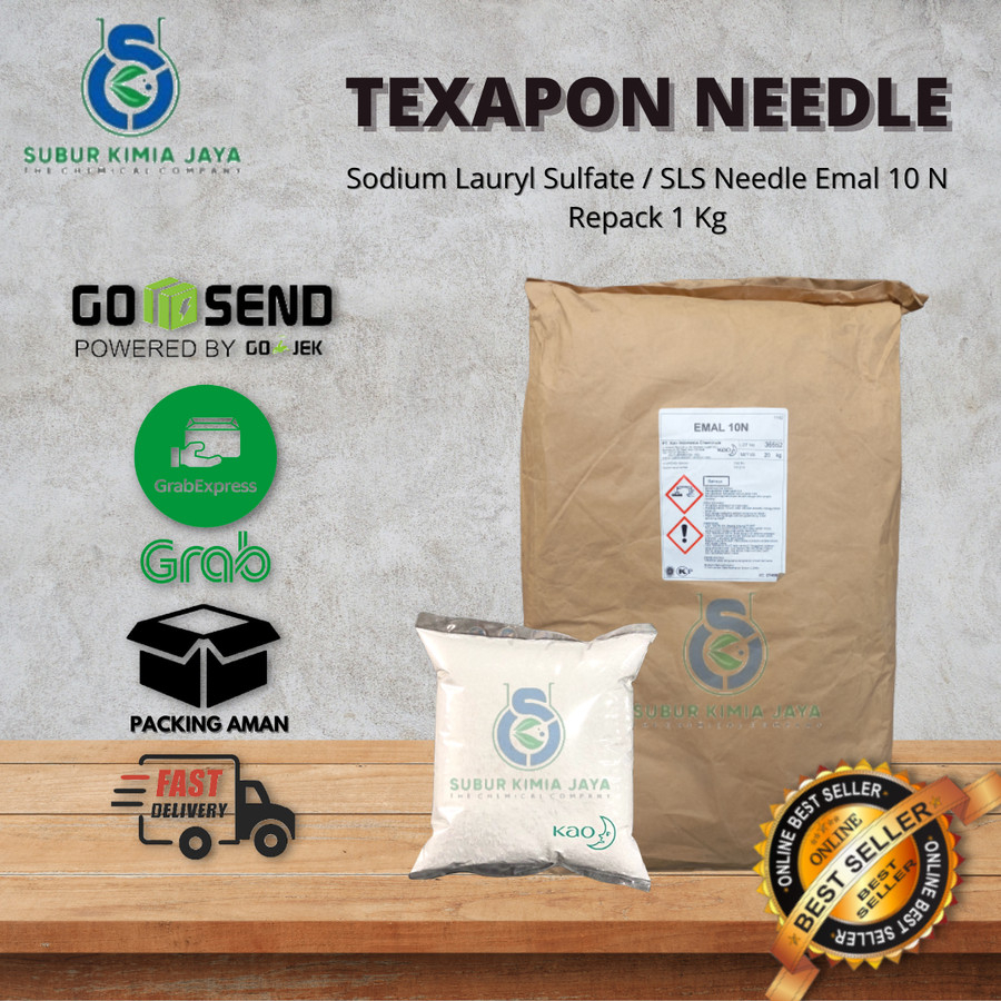 Emal 10N / Texapon / SLS / Emal Needle / Sodium Lauryl Sulfate 1 Kg