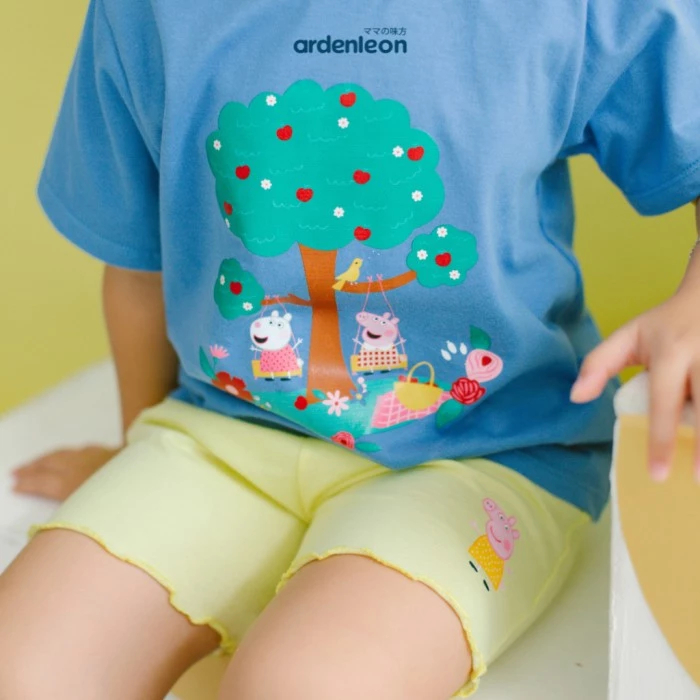 Ardenleon Peppa Pig Curly Short - Celana Anak Perempuan