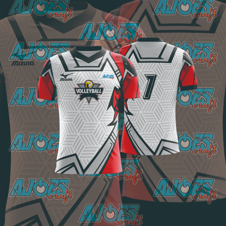 JERSEY CUSTOM (FREE DESAIN) VOLLY, FUTSAL, BASKET, PANAHAN, ESPORT, FULL PRINTING...