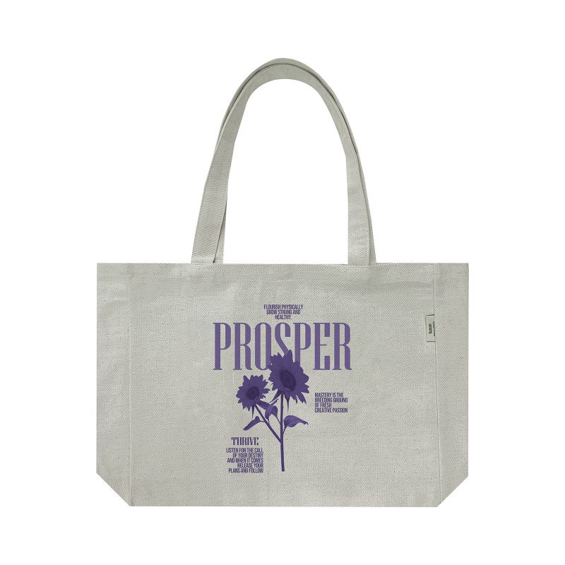 H&amp;E - Totebag Kanvas Denim Prosper Grey - Tote Bag Unisex