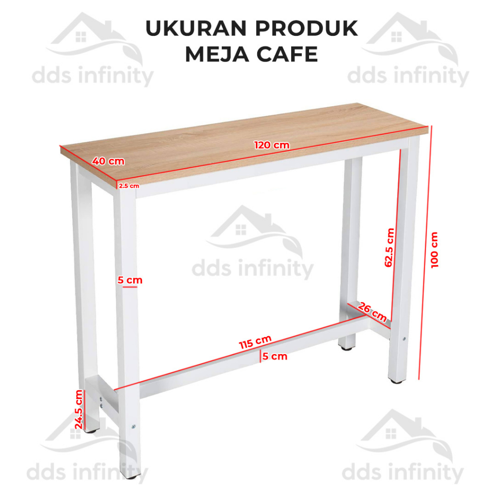 Meja Bar Minimalis Dapur Bambu Meja Makan Cafe Table