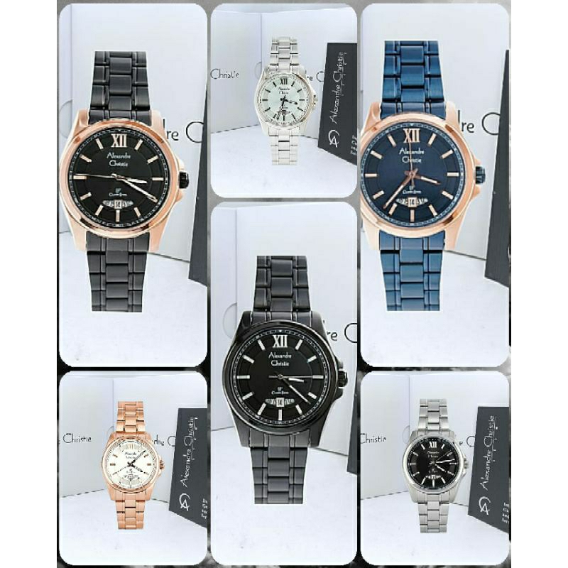 Jam Tangan Wanita Alexandre Christie 8659 AC8659 AC 8659 Tali Besi / Stainless steel