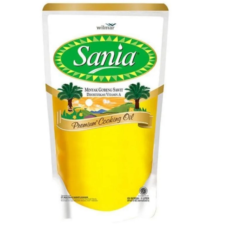 

Sania minyak goreng 1 L (SATU LITER)