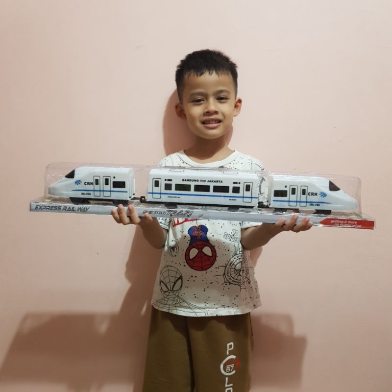 Mainan Kereta Api MRT Cepat - Mainan Kereta Api Cepat - Mainan Kereta Api Batre Bump Go