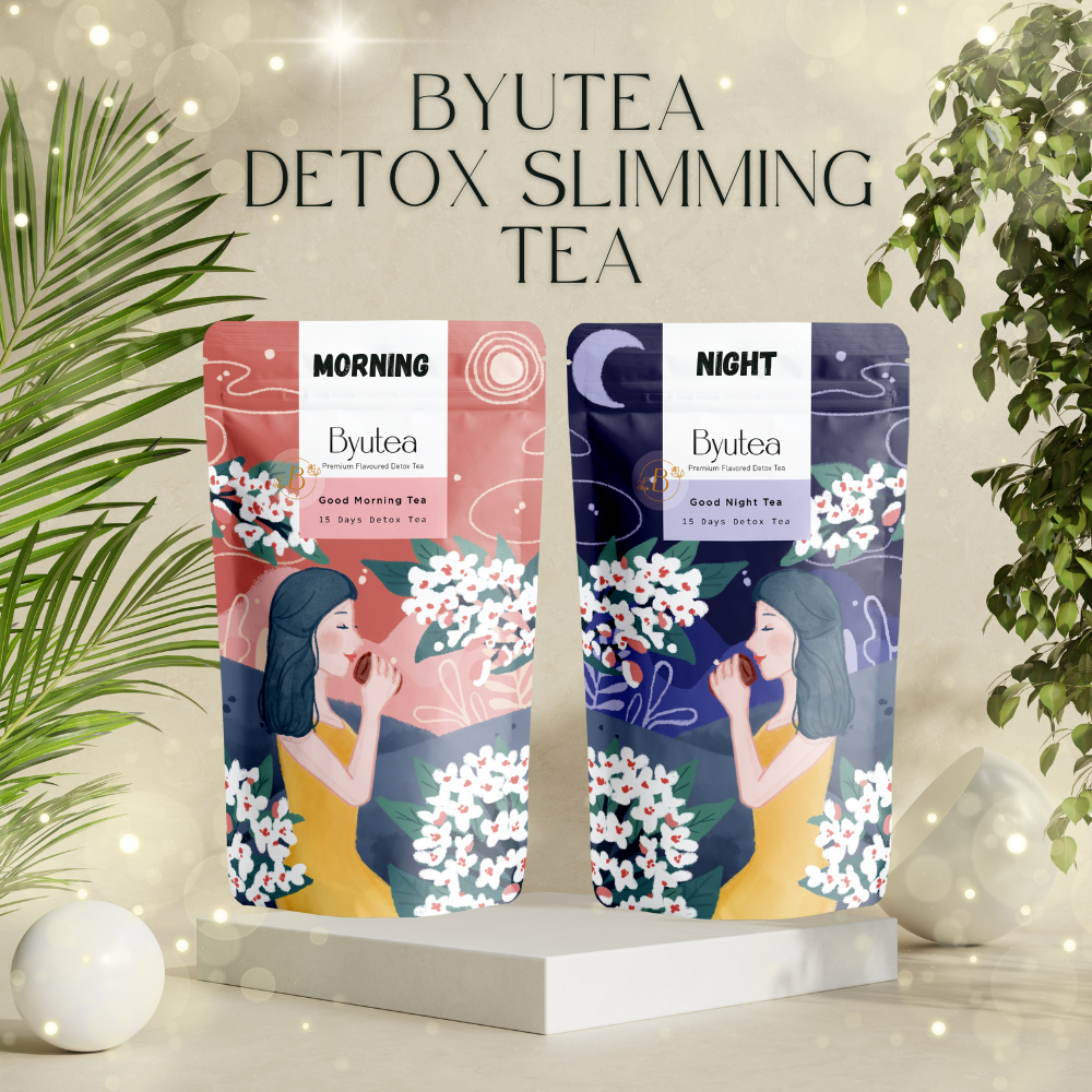 DETOX TEA BUY 1 GET 1 FREE REGULER TEH DETOX PELANGSING PENURUN BERAT BADAN ALAMI 15 DAYS NM