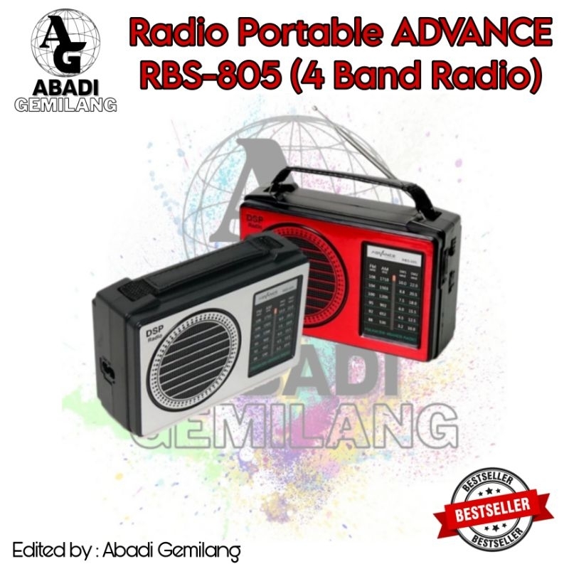Radio Portable ADVANCE RBS-805 (4 Band Radio)/Radio Advance RBS 805