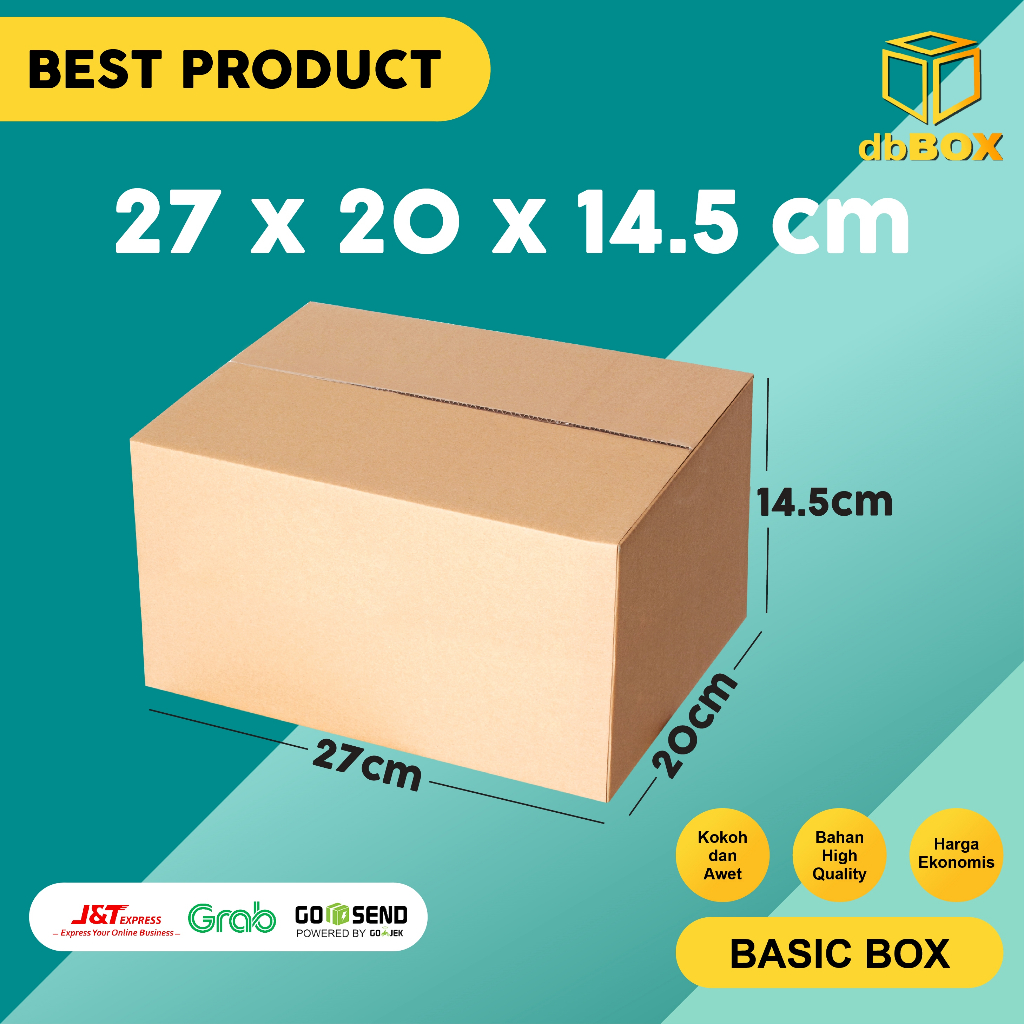 

(10Pcs) BOX KARDUS 27x20x14,5 cm DUS PACKING