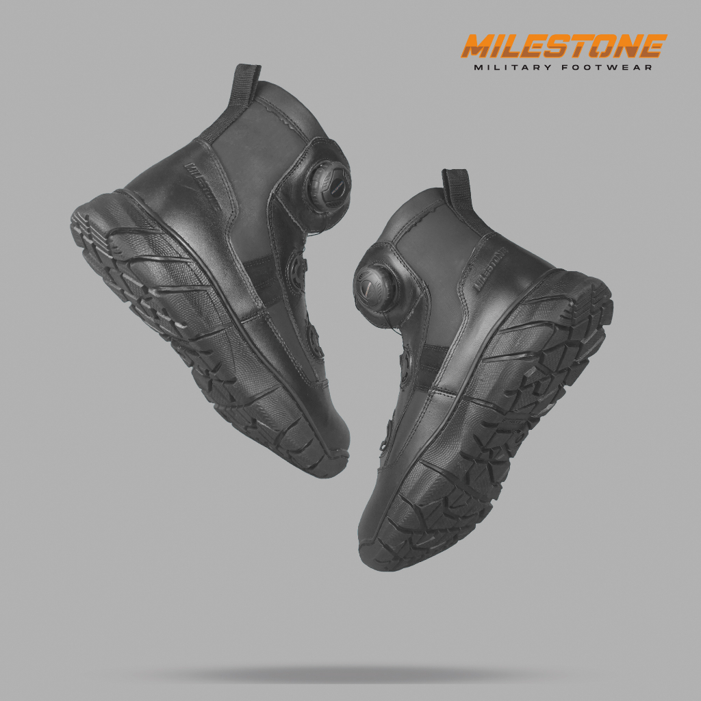 Milestone Sepatu PDL Tactical Tali Putar Mactans Standart Jatah TNI POLRI KEMHAN