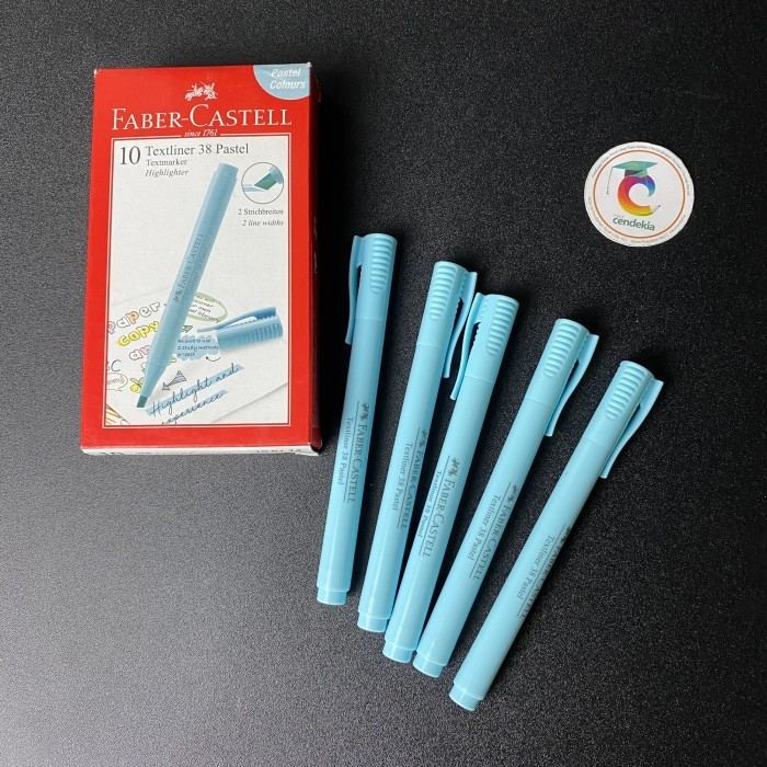 

Highlighter Textliner 38 Stabilo Faber Castell Pastel Sky Blue
