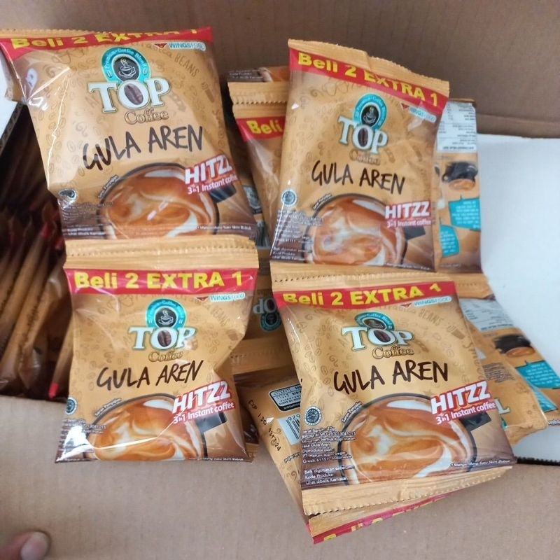 

Paket MURAH 1 renteng Top Coffee Gula Aren Kopi Renteng isi 15 Sachet