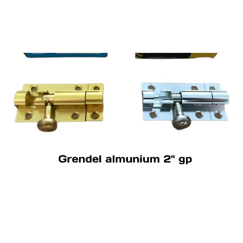 Grendel Alumunium Tebal 2"inch Slot Pintu Jendela 2" alumunium HPP