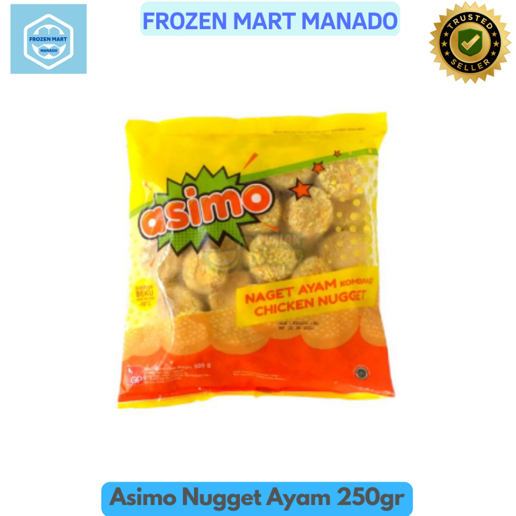 

Asimo Nugget Ayam 250gr - Frozen Mart Manado (Frozen Food Manado)