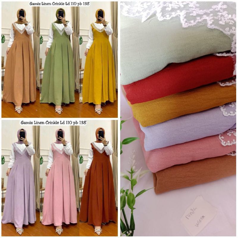 NEW PRODUK//DRESS RENDA WINKA//CRINGKLE AIRFLOW//