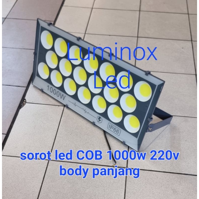 lampu tembak led slim 1000w 1000 watt - sorot cob 1000watt / floodlight led 1000w 220volt