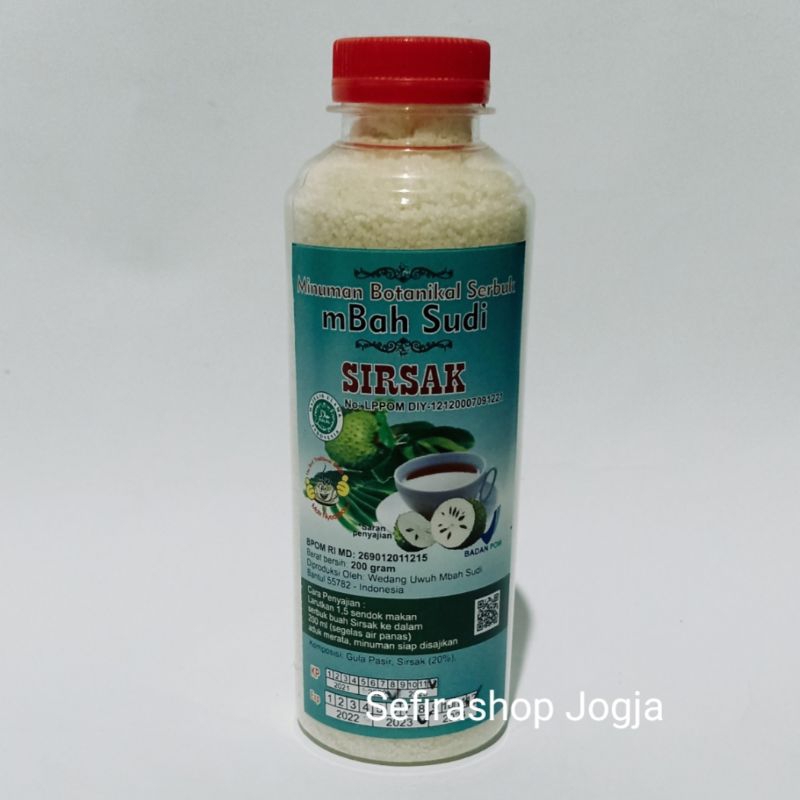 

Bubuk Sari Daun Sirsak 200 Gram Asli Mbah Sudi Imogiri / Minuman Herbal Tradisional Alami Siap Seduh