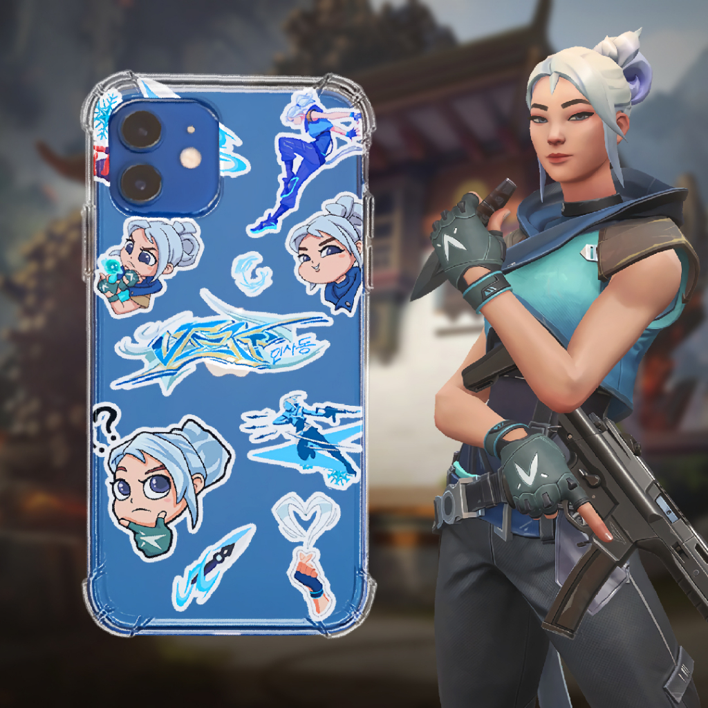 Jett Collage Case - Semua Merk & Tipe HP - VALORANT Premium Case