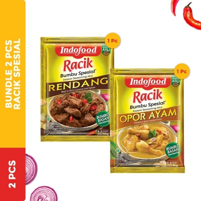

RACIK OPOR AYAM + RENDANG 2 PCS MIX