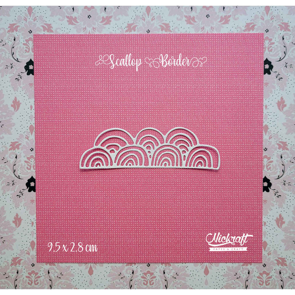 

SCALLOP BORDER - Hiasan Scrapbook Jurnal Die Cut Journaling Bujo
