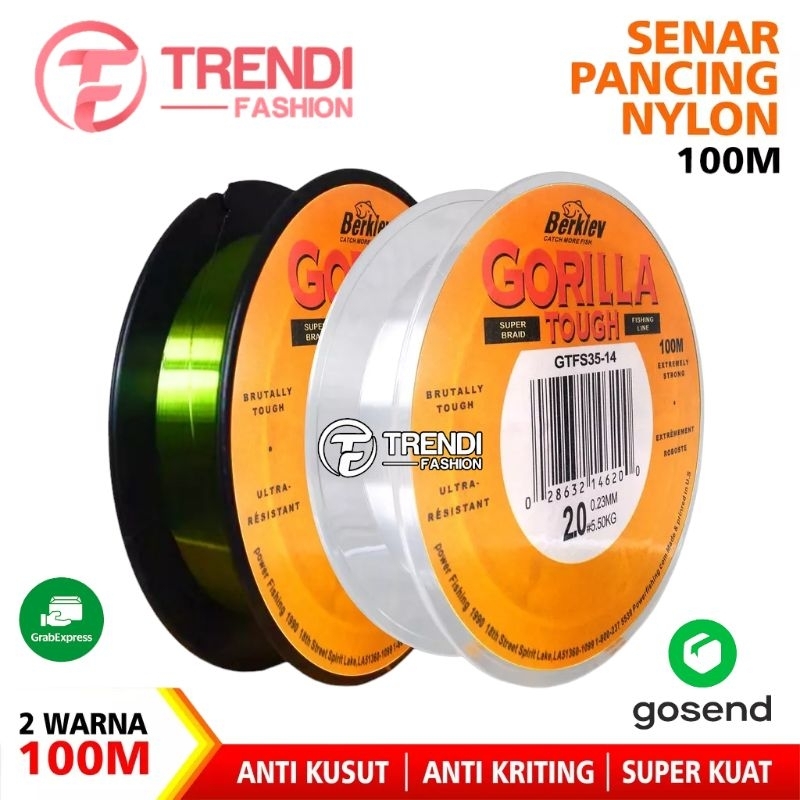 Senar Pancing Berkley Gorilla - Senar Ikan - Senar Fishing - Benang Pancing Berkualitas