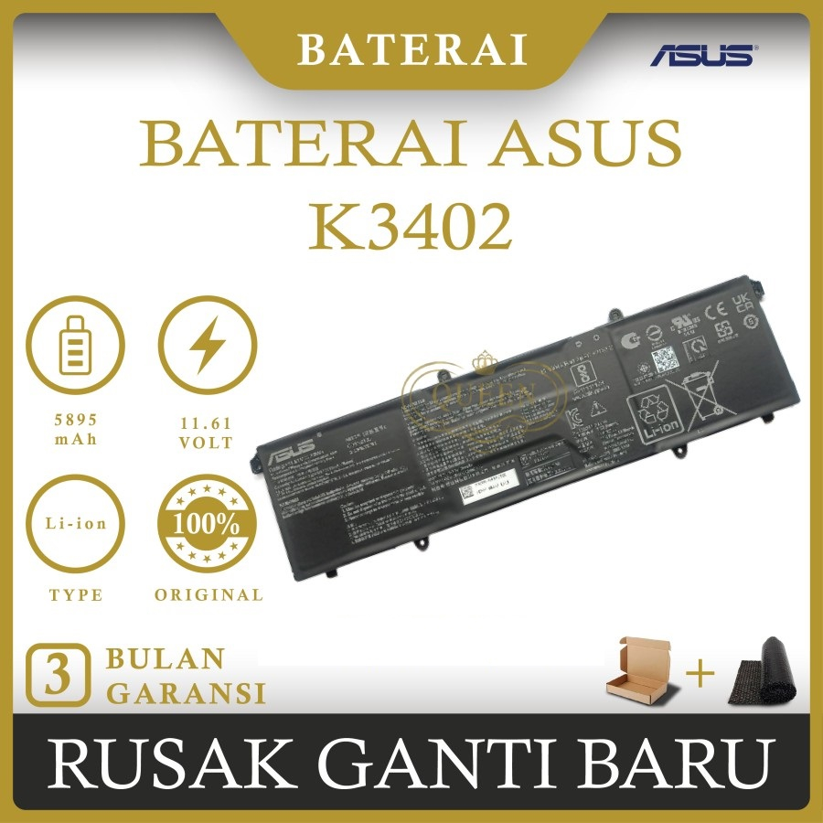 BATERAI LAPTOP ASUS K3402 M3502 S3502 N7401 (C31N2105) ORIGINAL