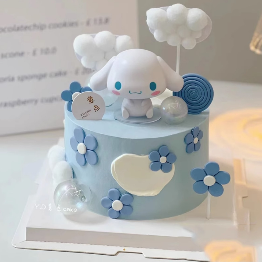 Topper Cinnamoroll Hiasan Kue Bentuk Dog Anjing Putih