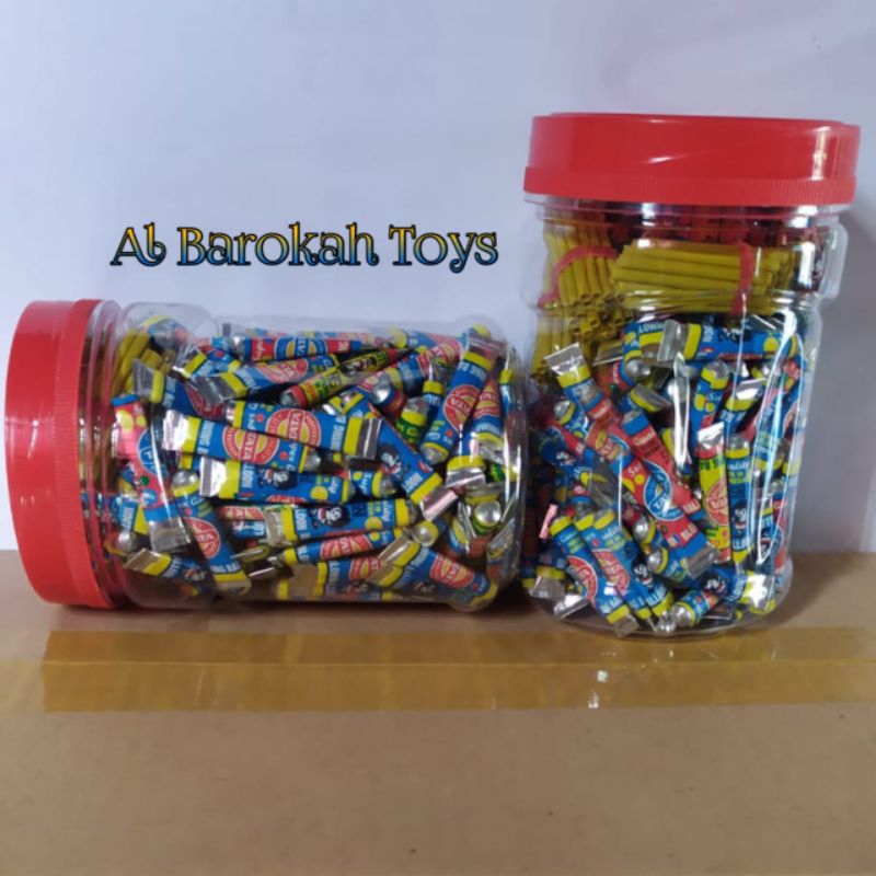 Balon Tiup /  Balon Odol Jadul / Balon Tiup Tatata Isi 200pcs - Kemasan Toples