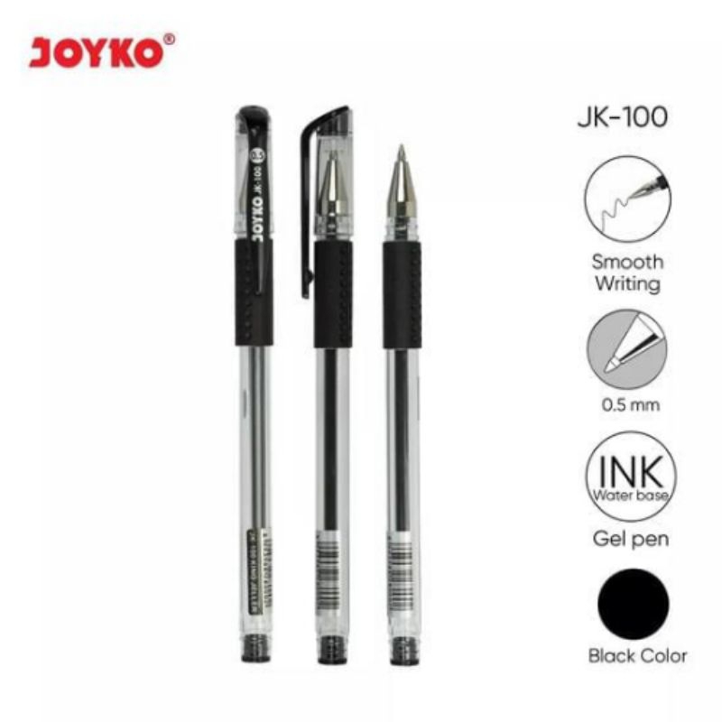 

Pulpen Joyko Gel JK-100 1 Pak isi 12 pcs