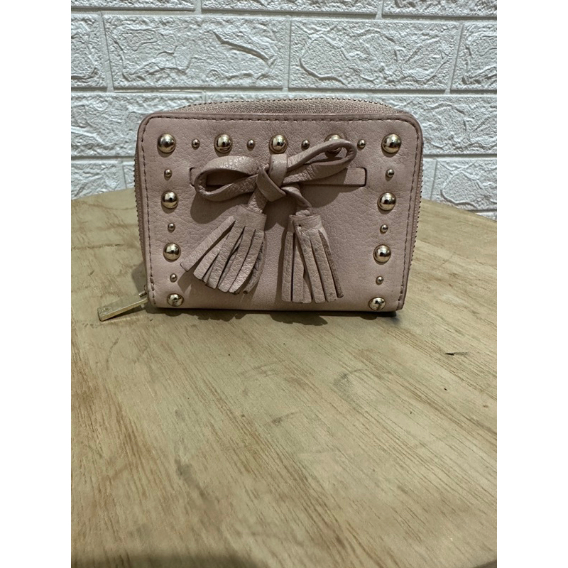 dompet mini wallet kate spade hayes baby pink preloved