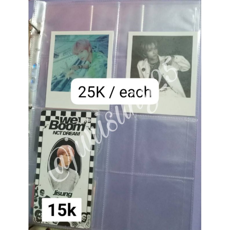 PHOTOCARD PC JISUNG NCT DREAM OFFICIAL polaroid pola hello future boom card