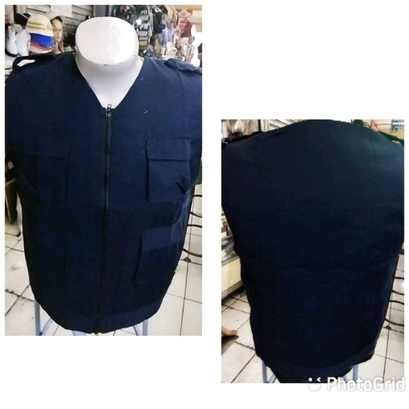 rompi biru dongker oblong