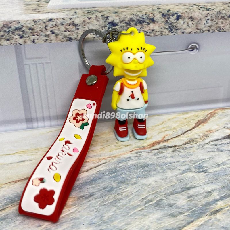 GANTUNGAN SIMPSON , GANTUNGAN KUNCI LUCU BAHAN PVC IMPORT