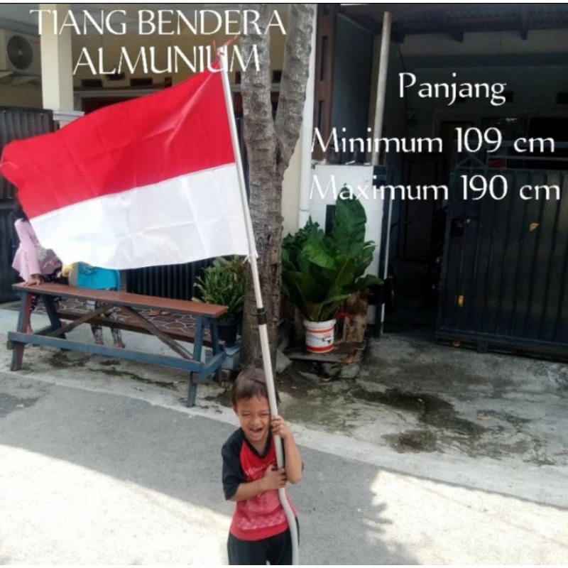 TIANG BENDERA STAINLES PENGGANTI BAMBU