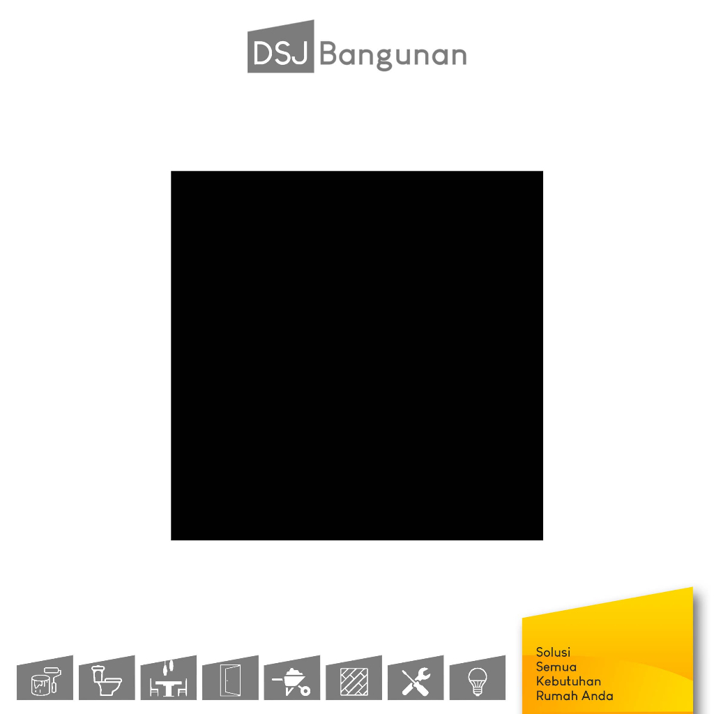 Keramik 40X40 Black Hitam Polos / Keramik Lantai Dinding