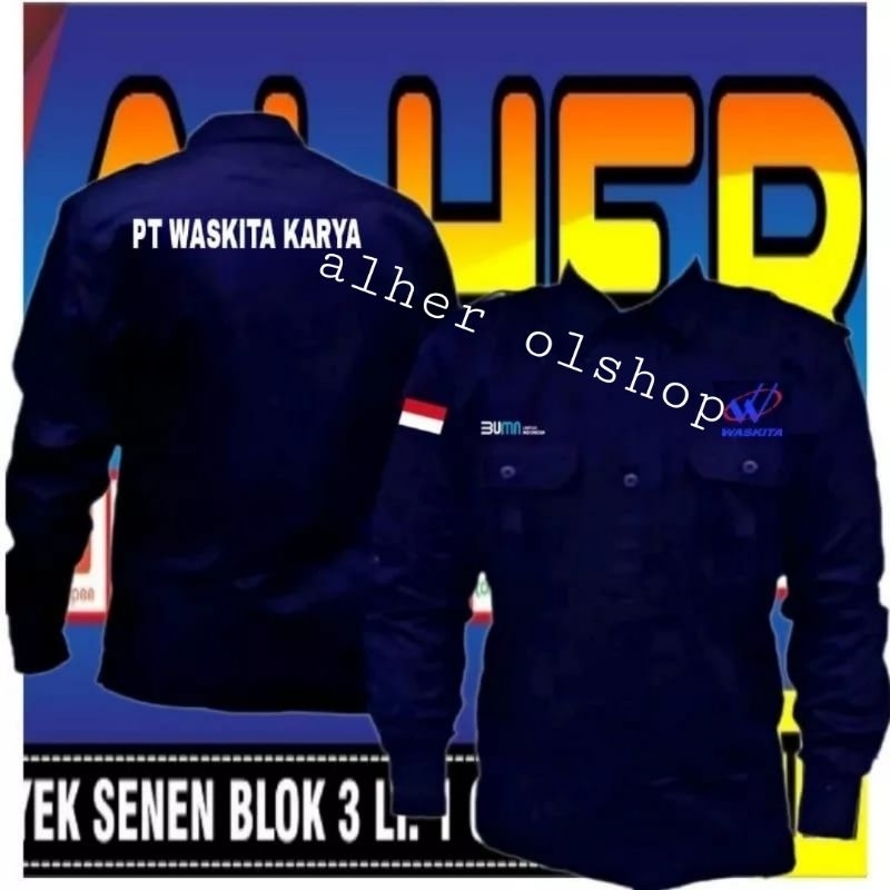 kemeja PT Waskita karya baju PT Waskita karya seragam PT Waskita karya Pdh PT Waskita karya kemeja k