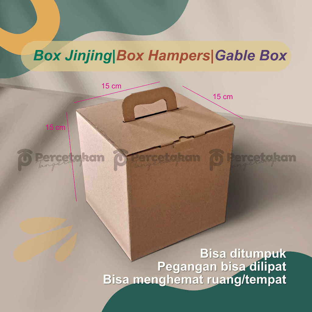 

BOX JINJING | BOX HAMPERS | GABLE BOX | BOX TOPLES | BISA DITUMPUK uk 15X15X15CM | BUAT ISI 2 Box Toples 500 gr |