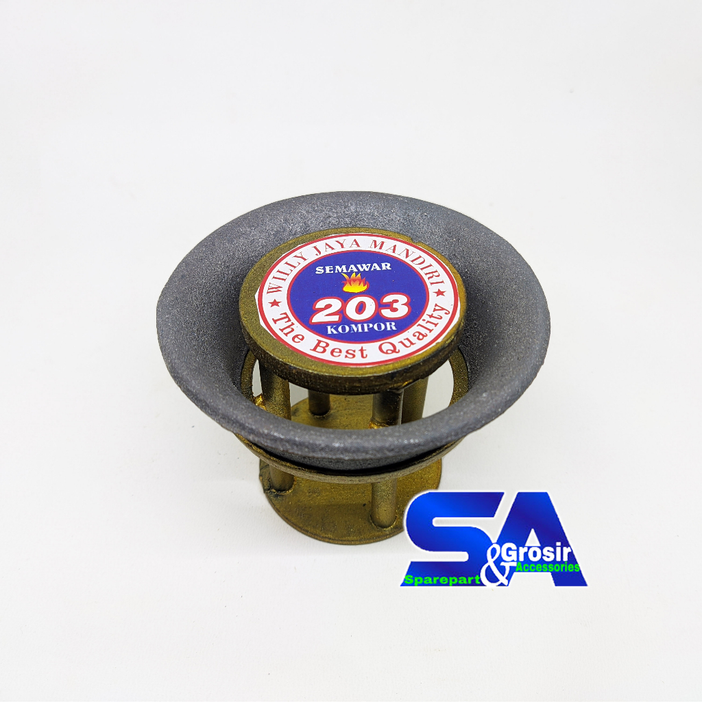 Kepala+Ring Kompor Mawar 203 / Body+Mangkok Semawar Joss High Pressure