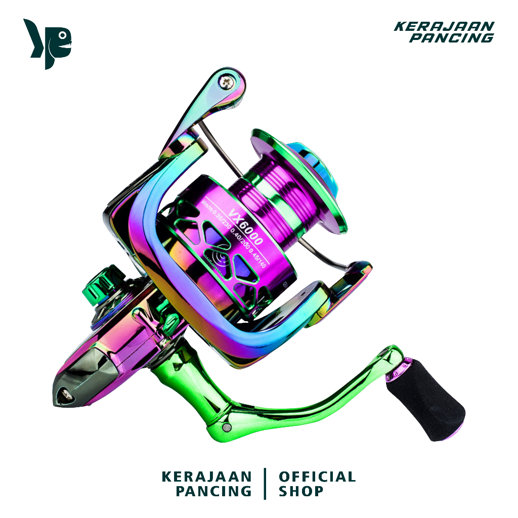 KERAJAAN PANCING - REEL PANCING SPINNING POWER HANDLE VX1000-7000 GULUNGAN PANCING KUAT POWER REEL